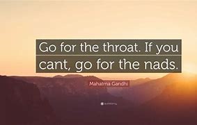 go for the throat